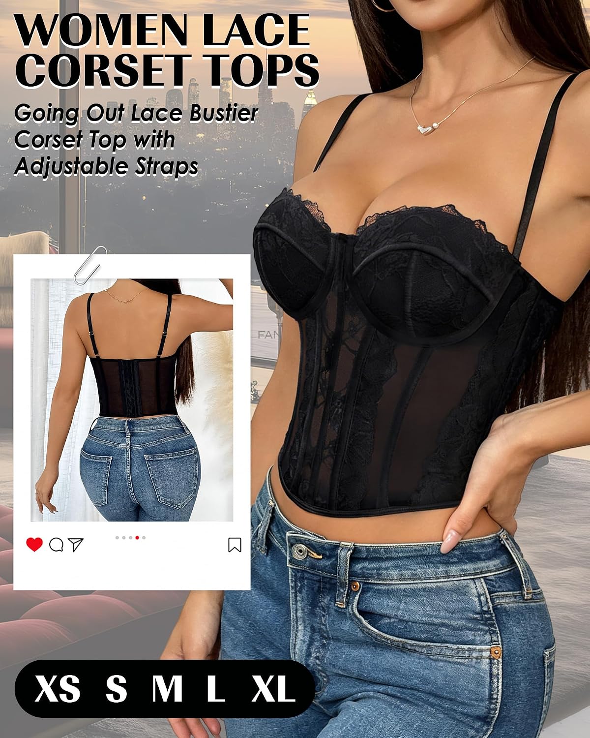 NJMRDNX Lace Bustier Corset Top — image 2