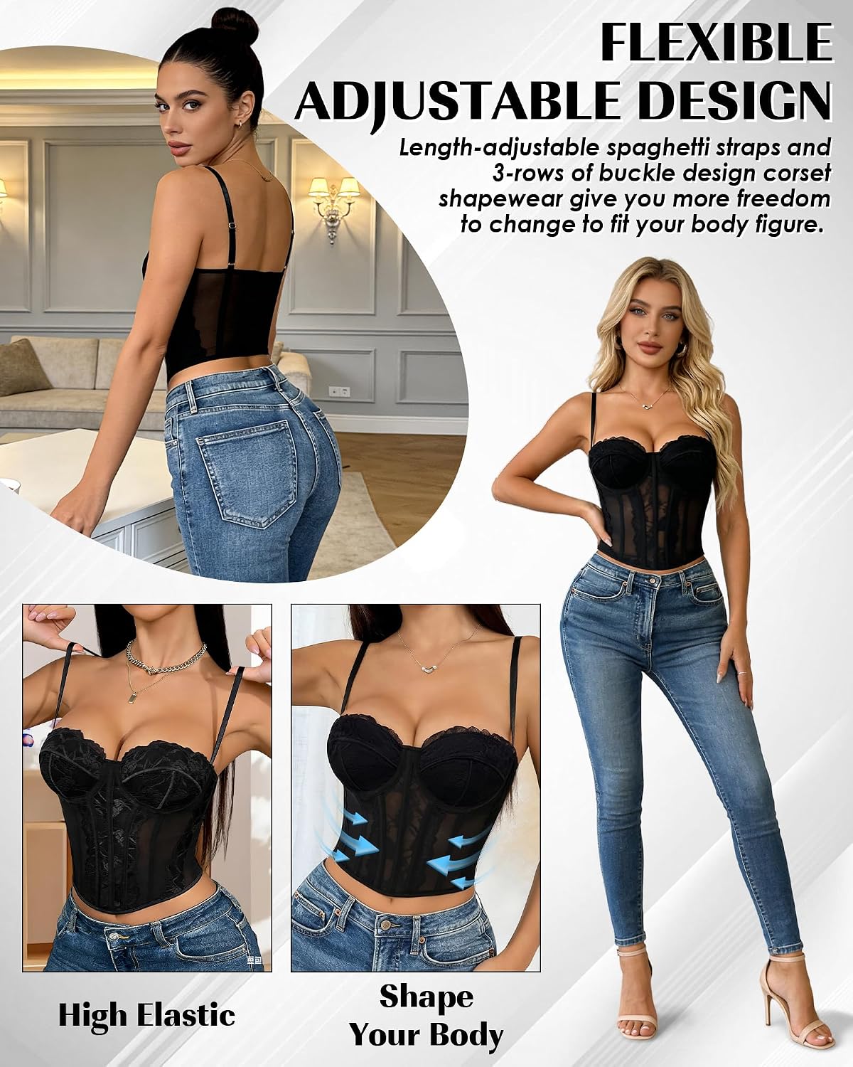 NJMRDNX Lace Bustier Corset Top — image 3