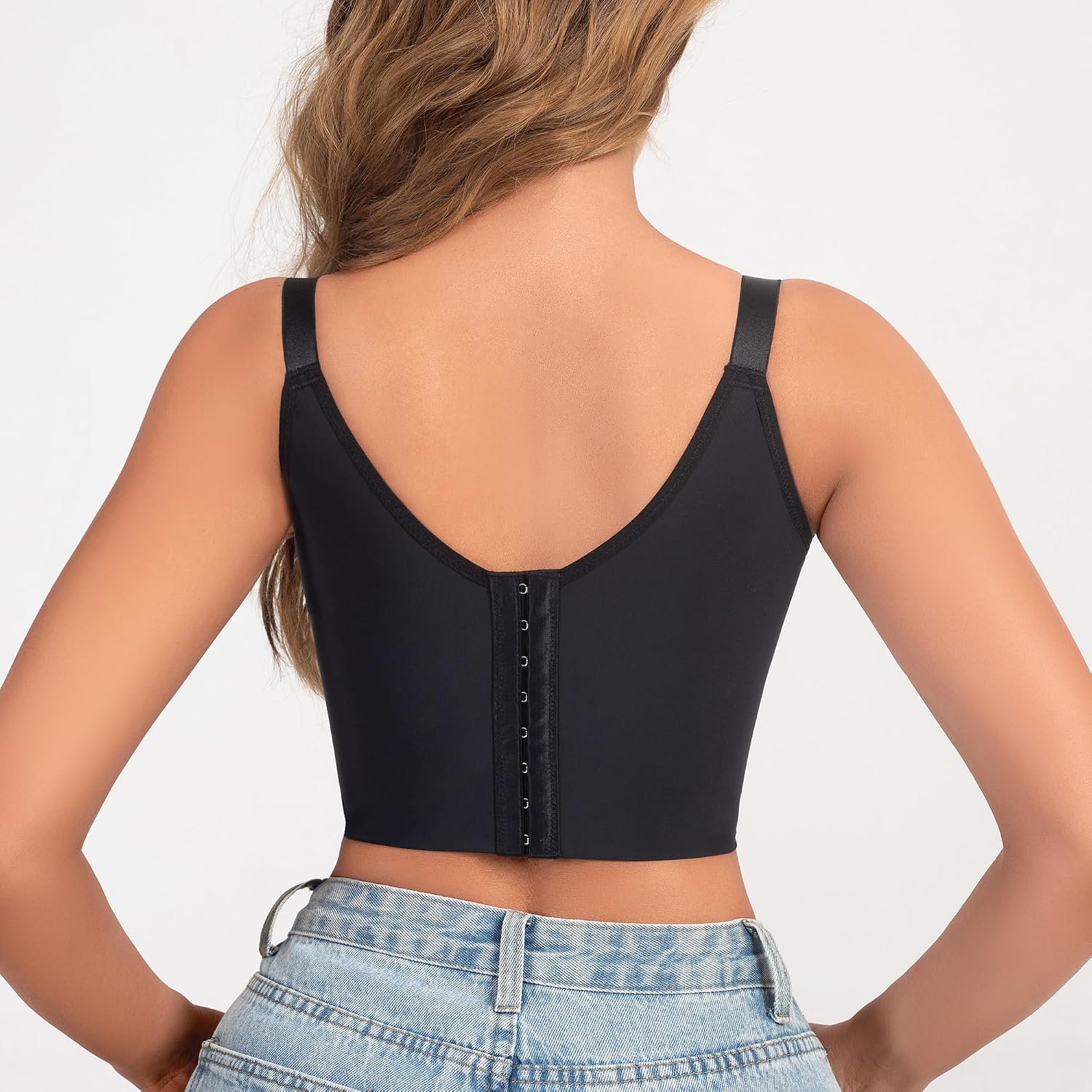 QOU Push-Up Deep V Longline Bra — image 3