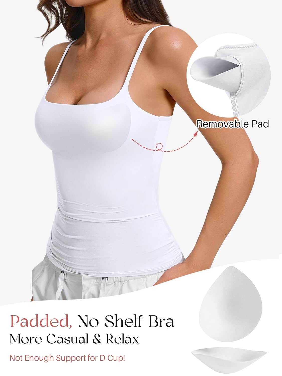 Avidlove Padded Cami Tank with Built-In Bra — image 3