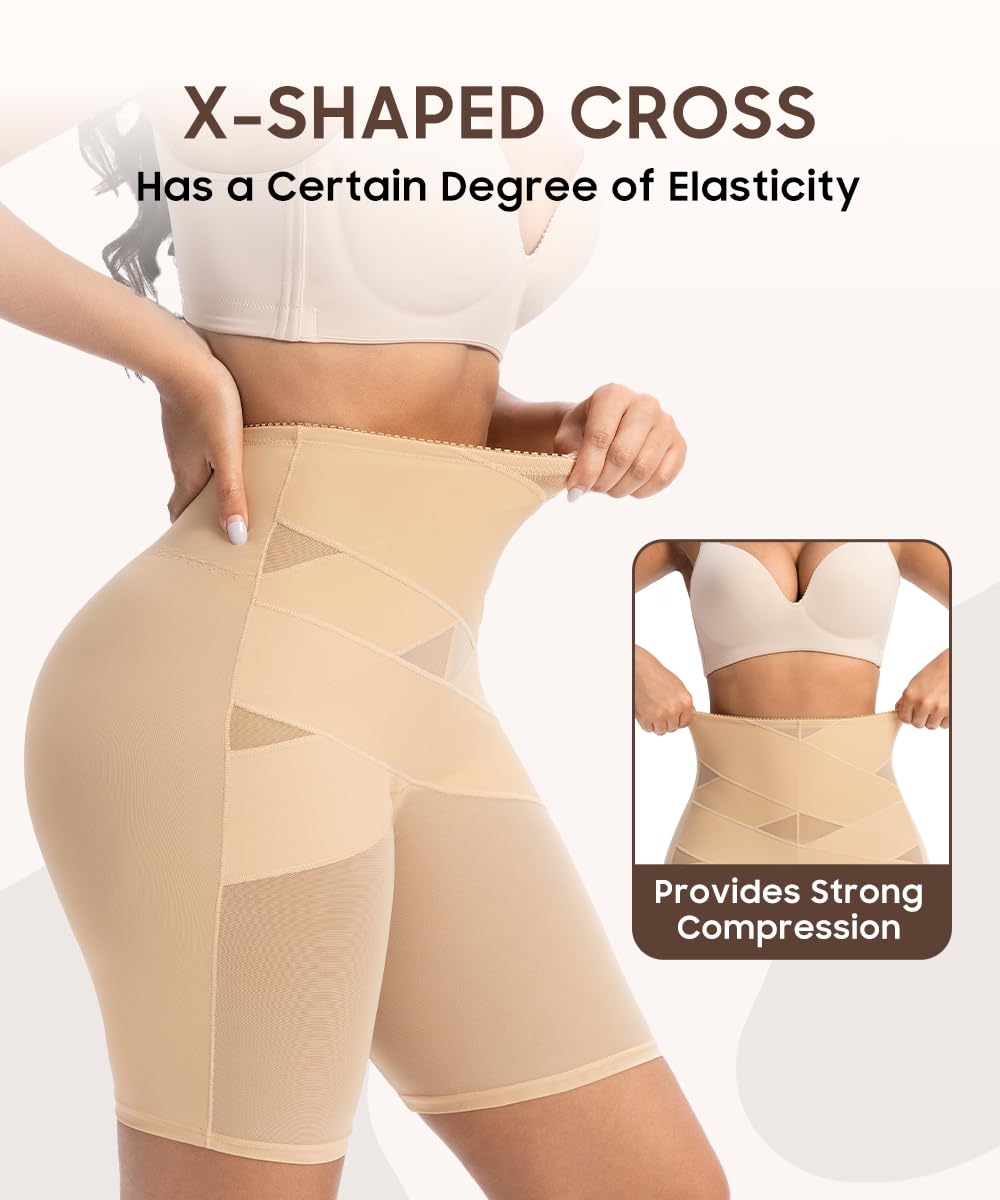 Pavviy Life High Waisted Tummy Control Shapewear Shorts — image 2