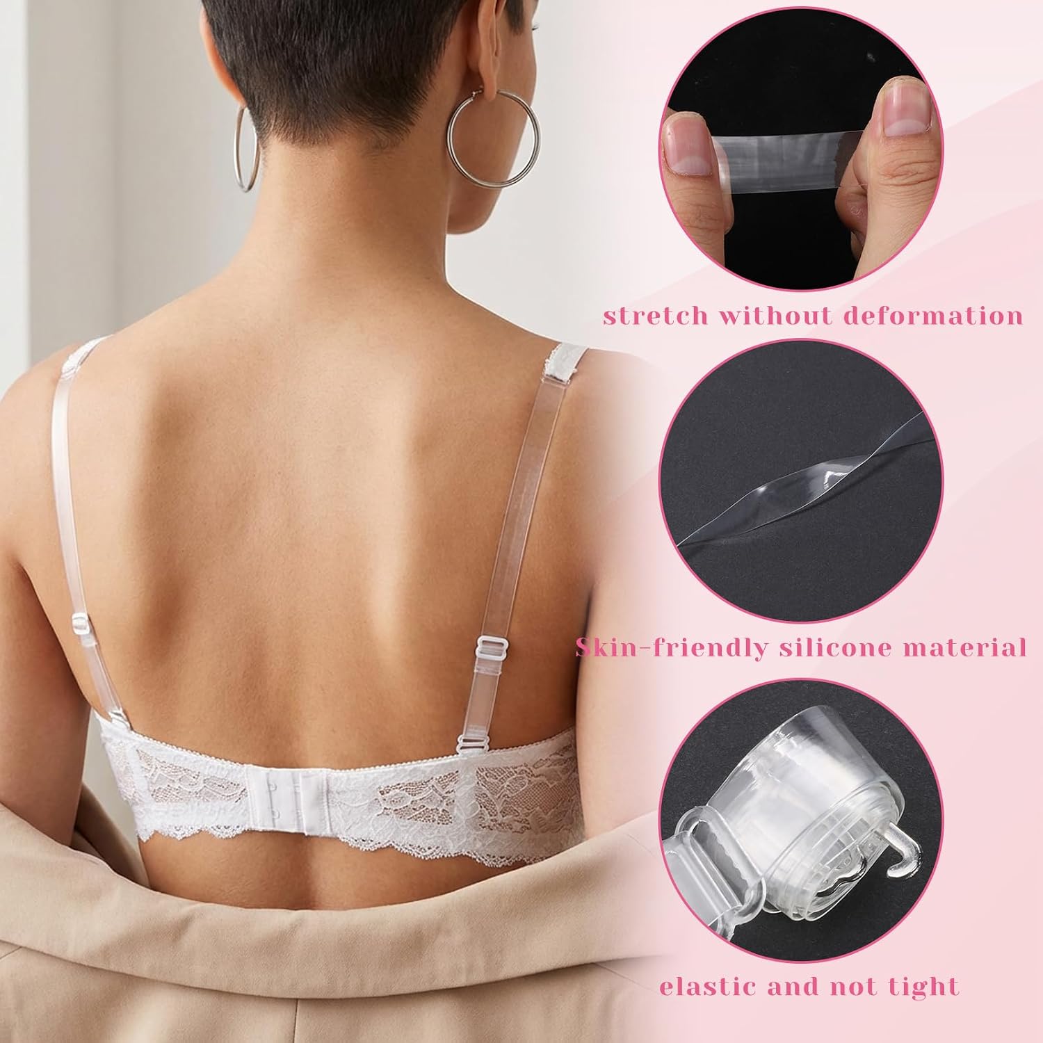 Alrhso Invisible Clear Bra Straps Set — image 3