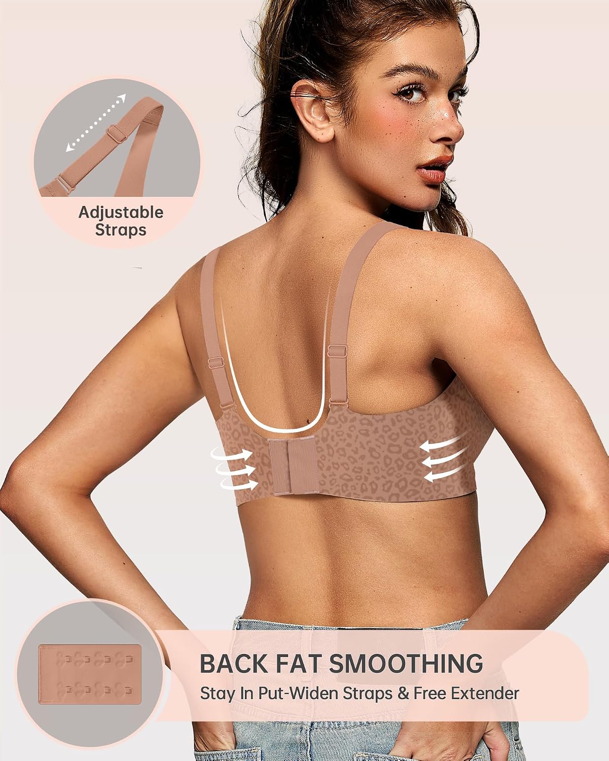 OEAK Women's Wireless Deep V Bralette — image 3