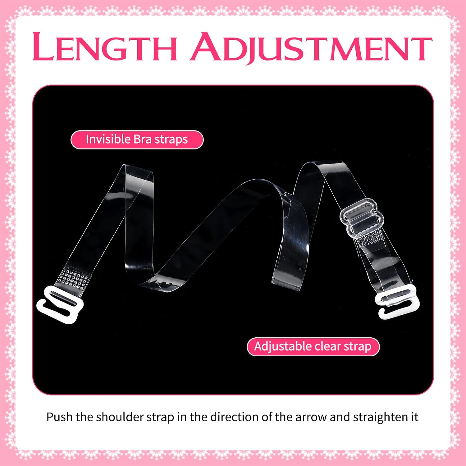 Invisible Adjustable Clear Bra Straps for Women — image 4
