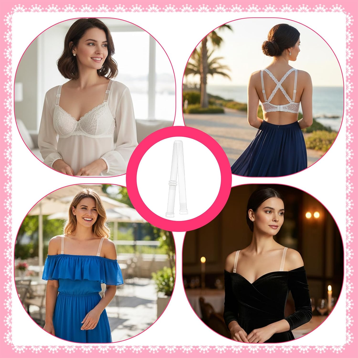 Invisible Adjustable Clear Bra Straps for Women — image 6