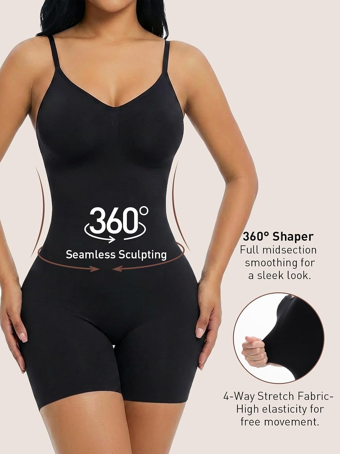 ATTLADY Seamless Tummy Control Shapewear Bodysuit — image 4