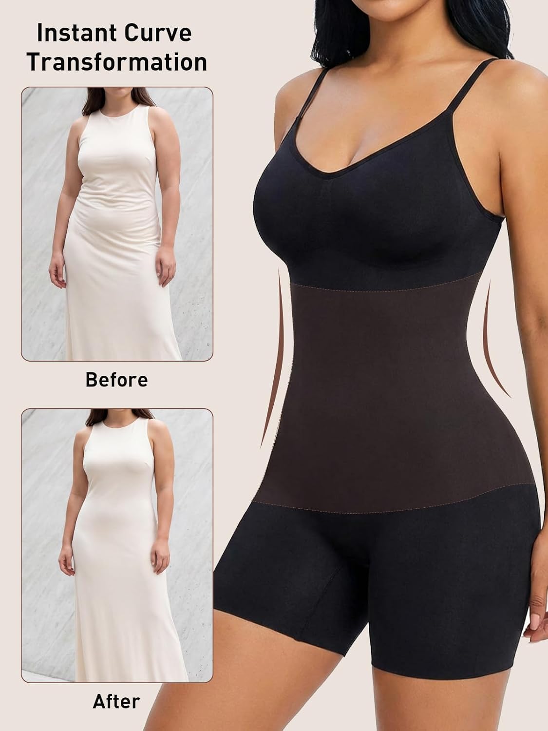 ATTLADY Seamless Tummy Control Shapewear Bodysuit — image 5