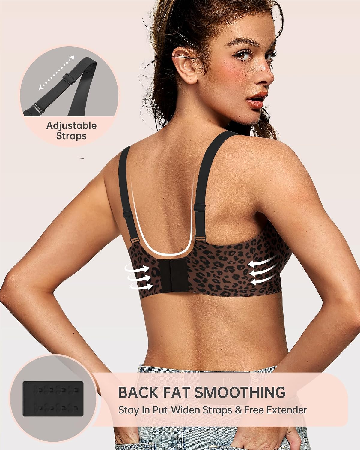 OEAK Women's Wireless Deep V Bralette — image 3