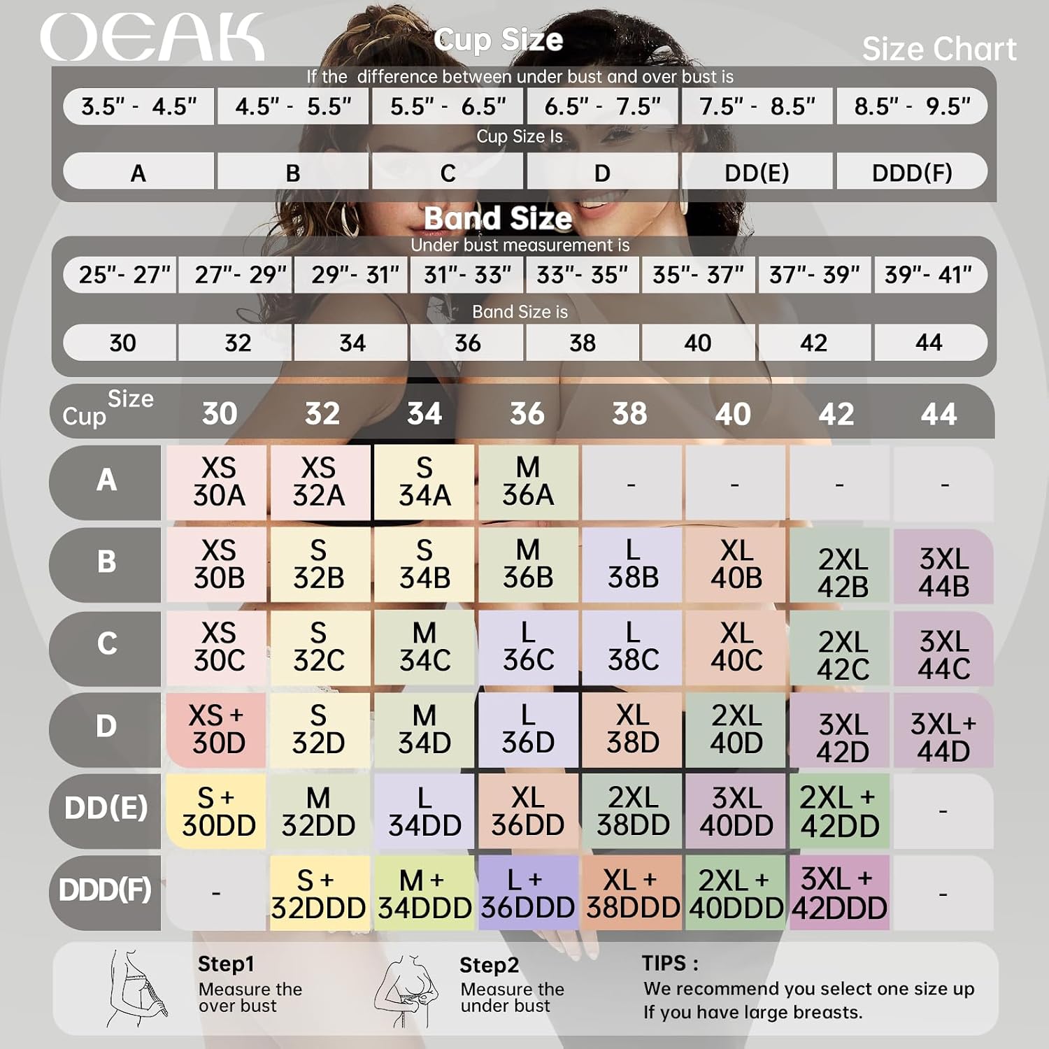 OEAK Women's Wireless Deep V Bralette — image 6