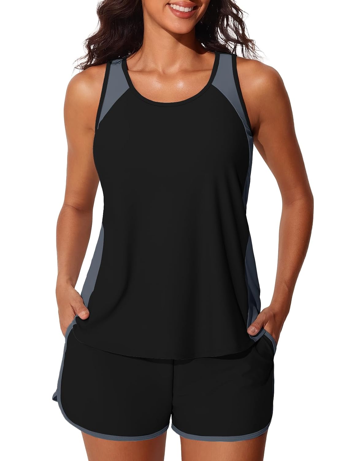 Summer Mae Blouson Tankini with Tummy Control — image 12