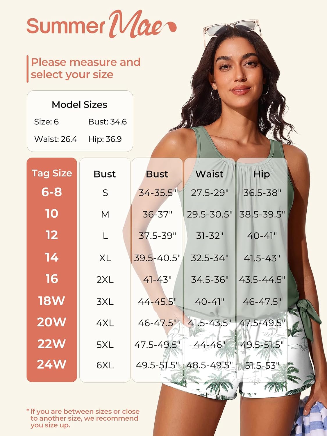 Summer Mae Blouson Tankini with Shorts — image 5