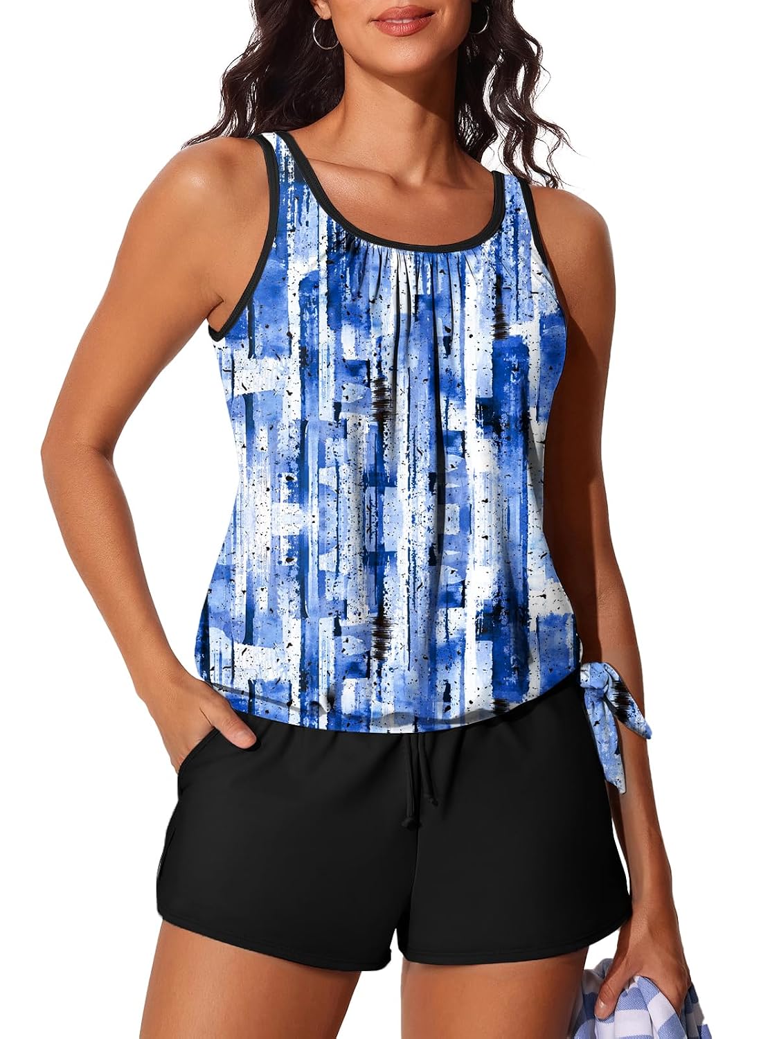 Summer Mae Blouson Tankini with Shorts — image 8