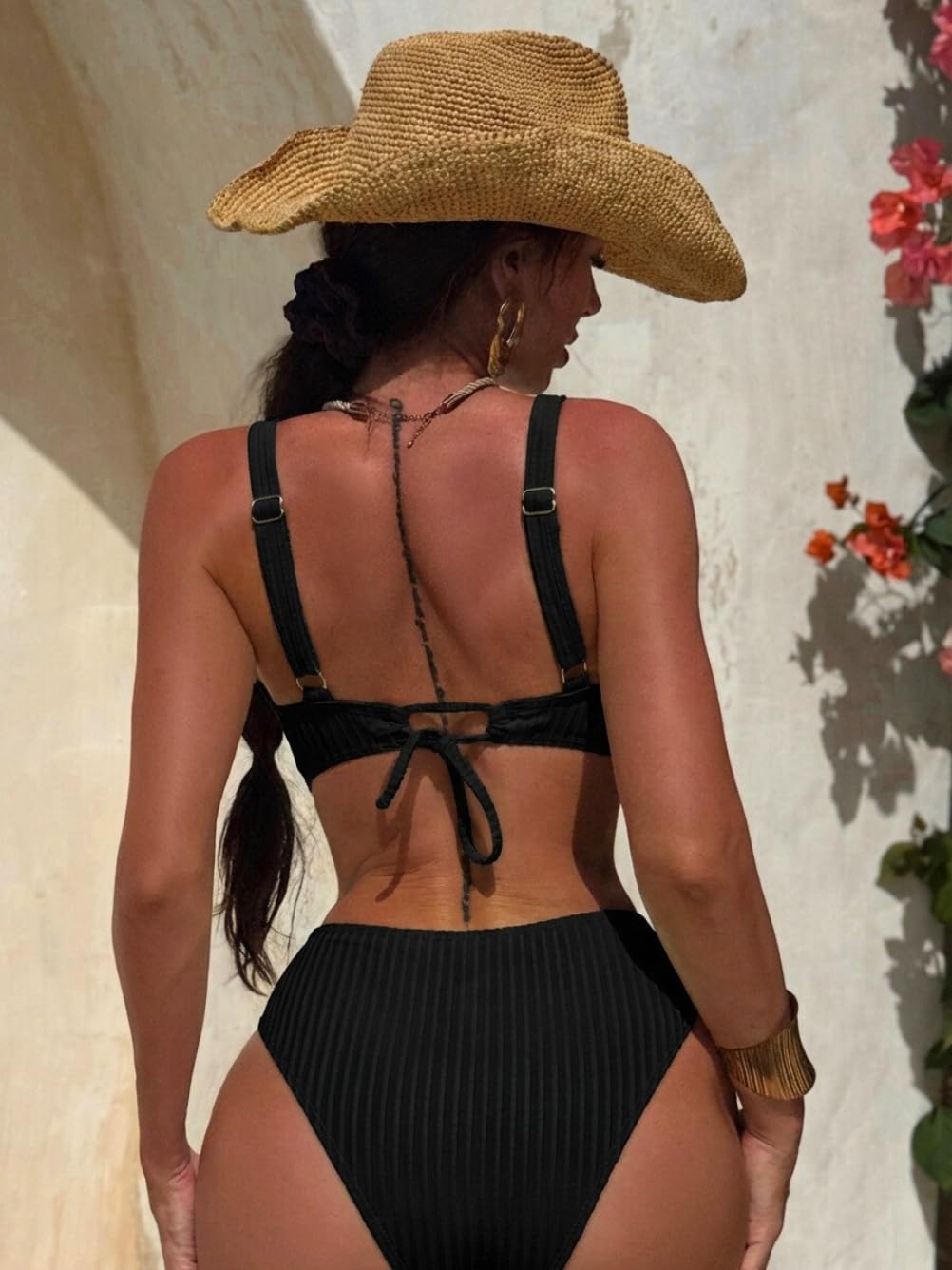 QGIUG Women's High Cut Cheeky Monokini — image 3