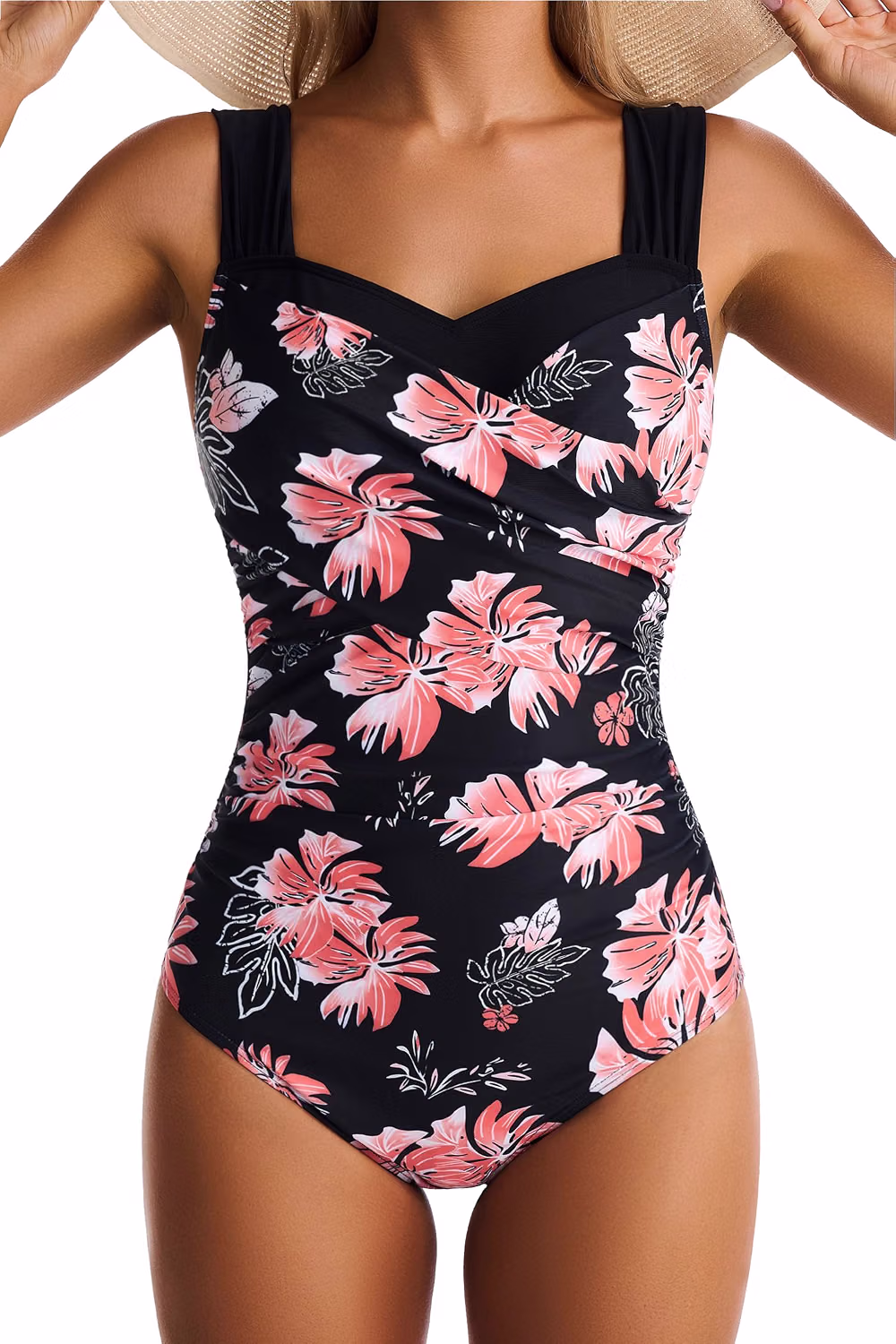 EVOCRCO Women's Tummy Control Color Block One Piece Swimsuit — image 6