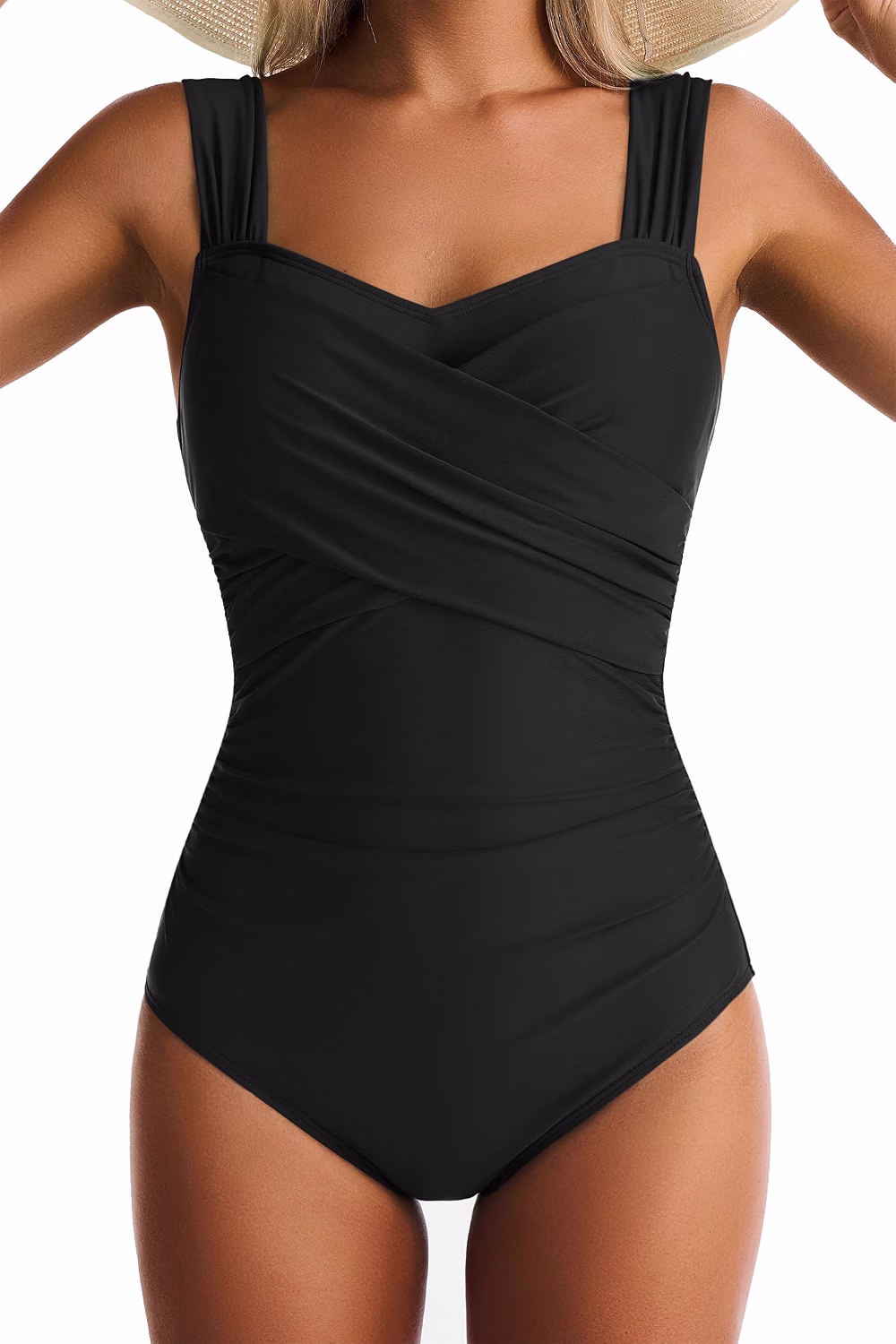 EVOCRCO Women's Tummy Control Color Block One Piece Swimsuit — image 8