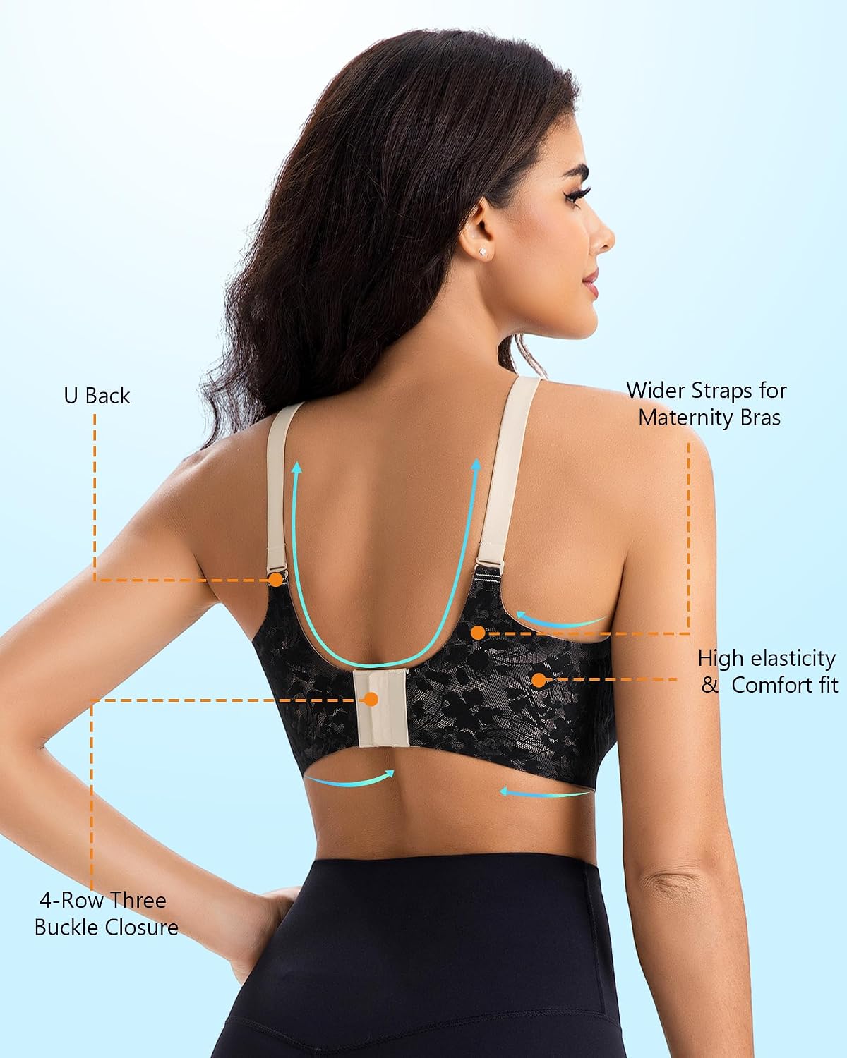 Momfree Buttery Soft Lace Maternity Nursing Bra — image 3