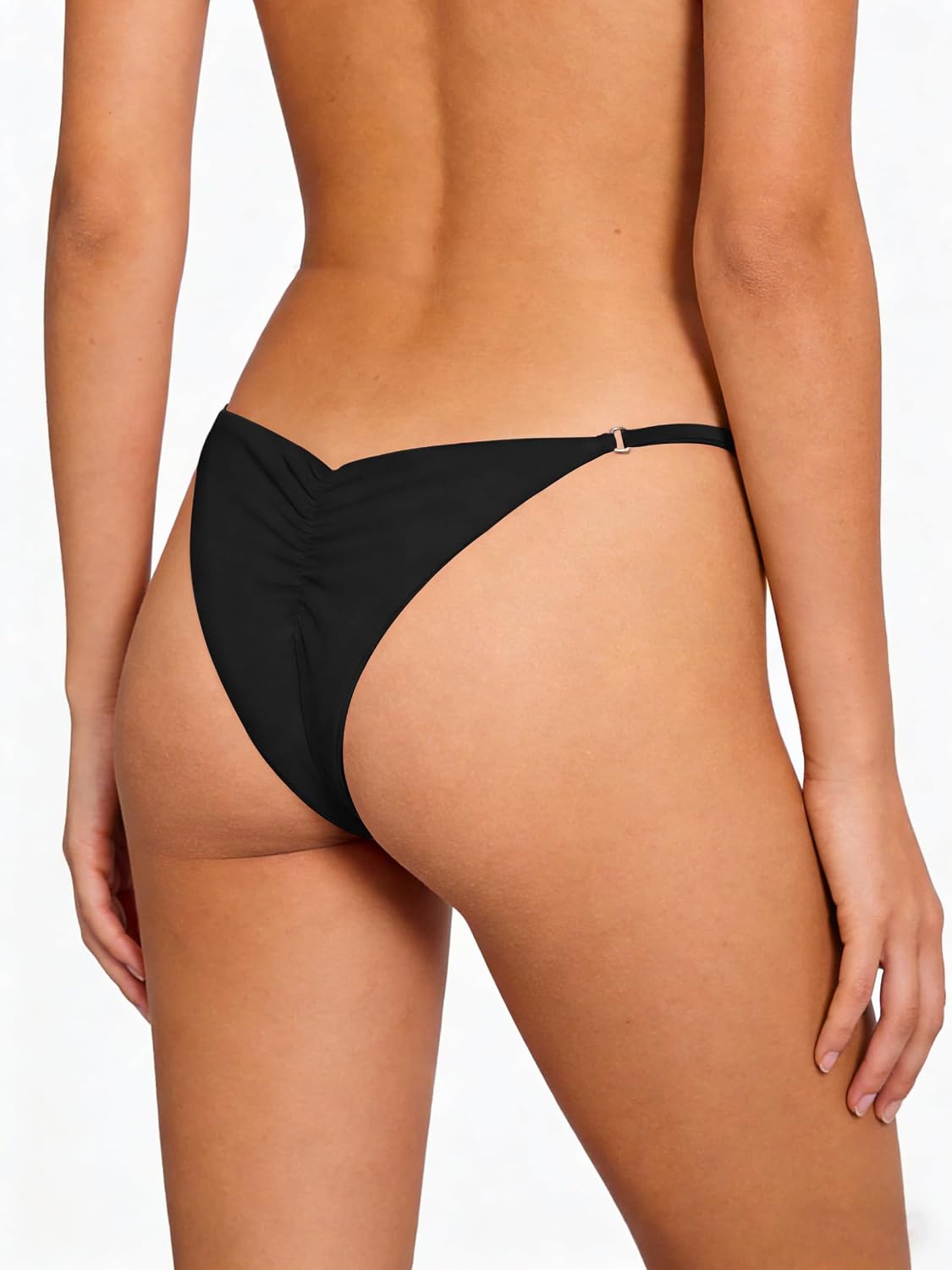 HYTENSUN Women's Low Rise Side Straps Bikini Bottom
