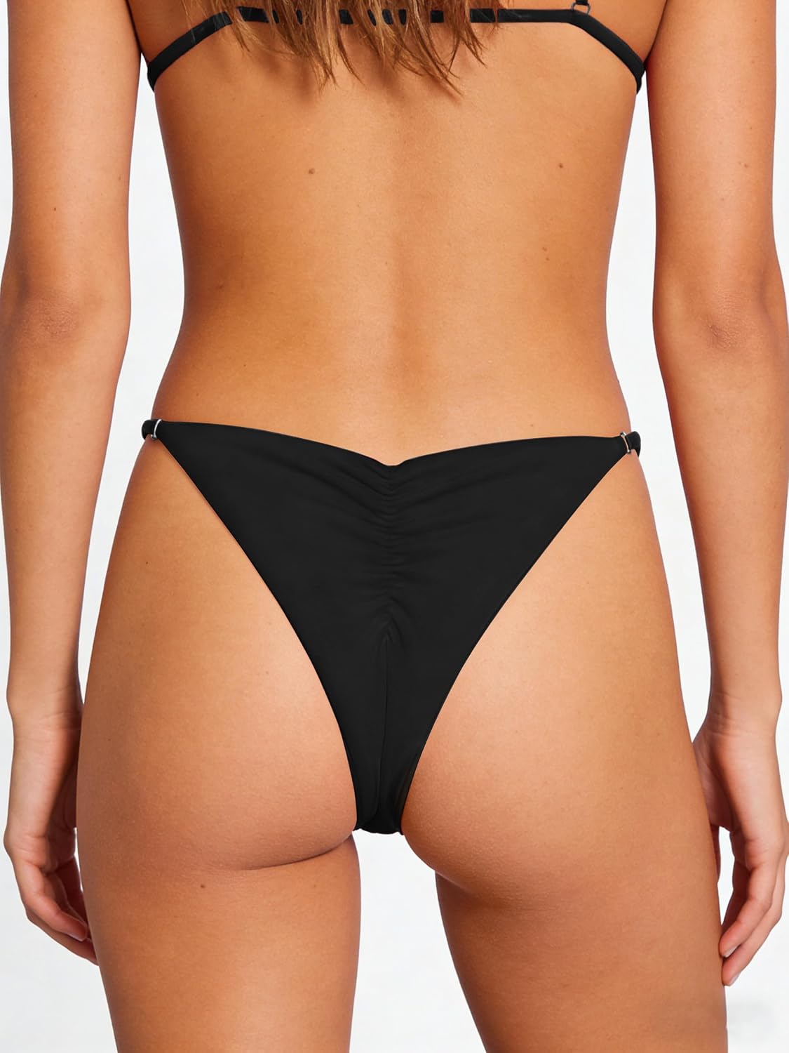 HYTENSUN Women's Low Rise Side Straps Bikini Bottom — image 5
