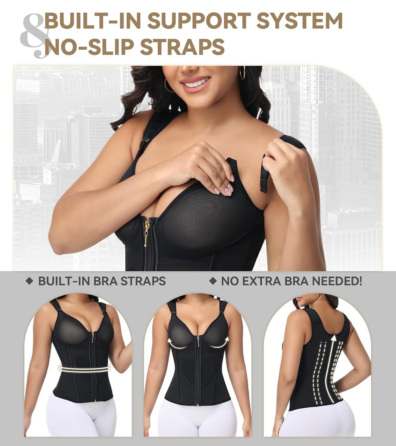 SHAPSHE Waist Trainer with Built-in Bra — image 3