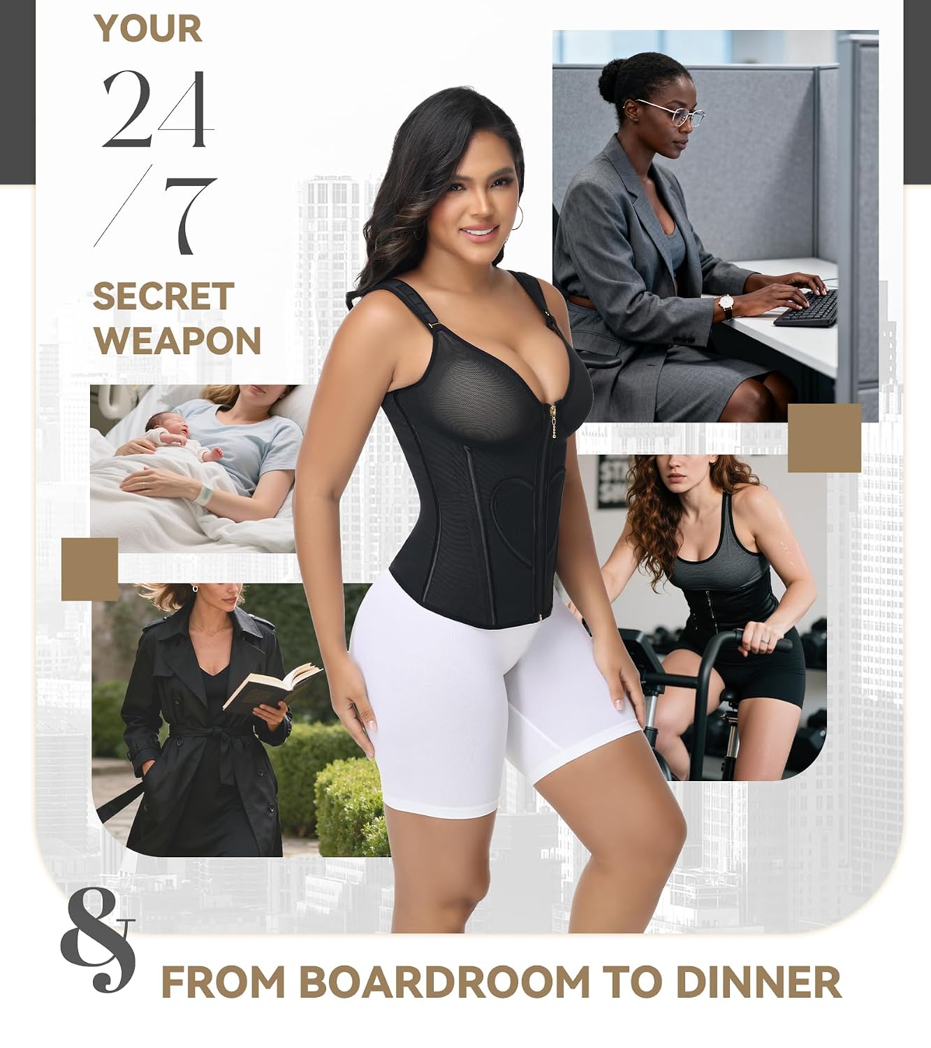 SHAPSHE Waist Trainer with Built-in Bra — image 4