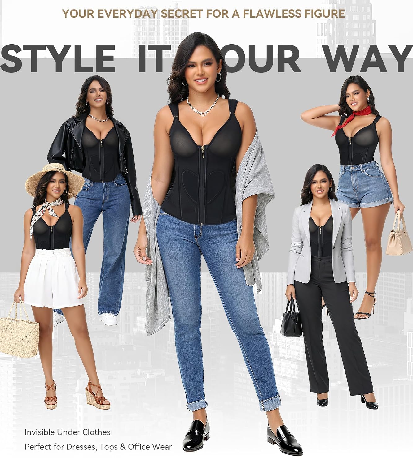 SHAPSHE Waist Trainer with Built-in Bra — image 5