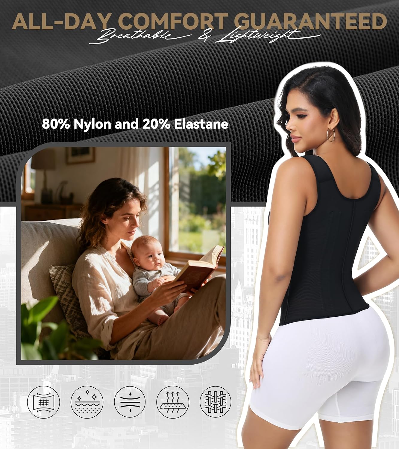 SHAPSHE Waist Trainer with Built-in Bra — image 6