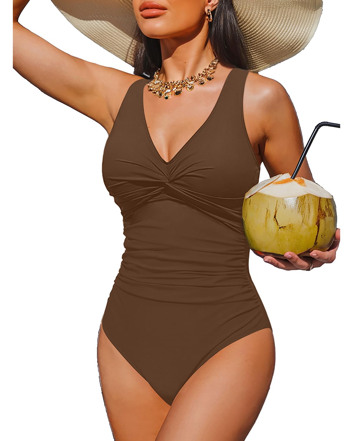 Holipick Tummy Control One Piece Swimsuit — image 9