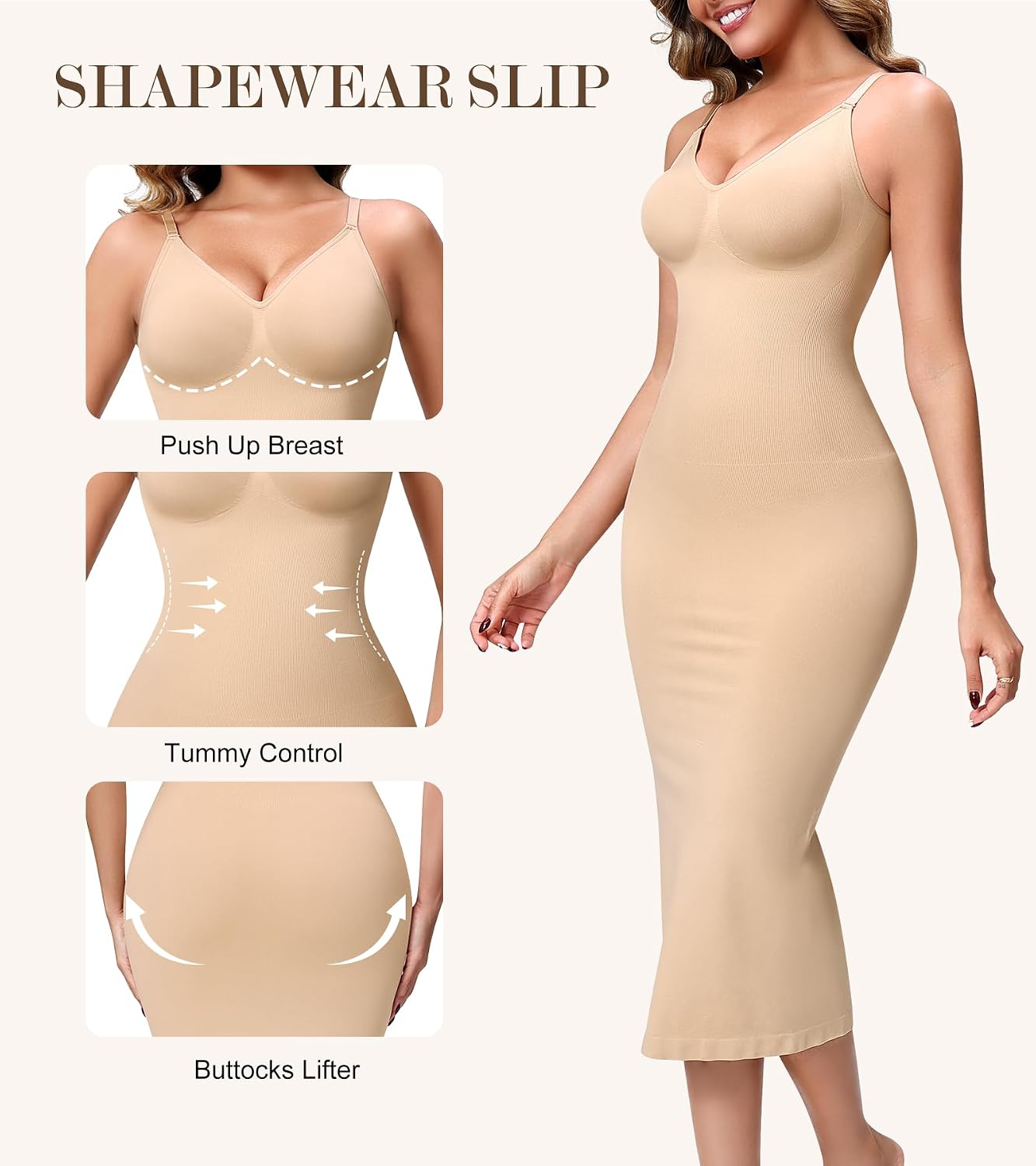 ANNZHIBRA Shapewear Slip Dress for Women — image 3