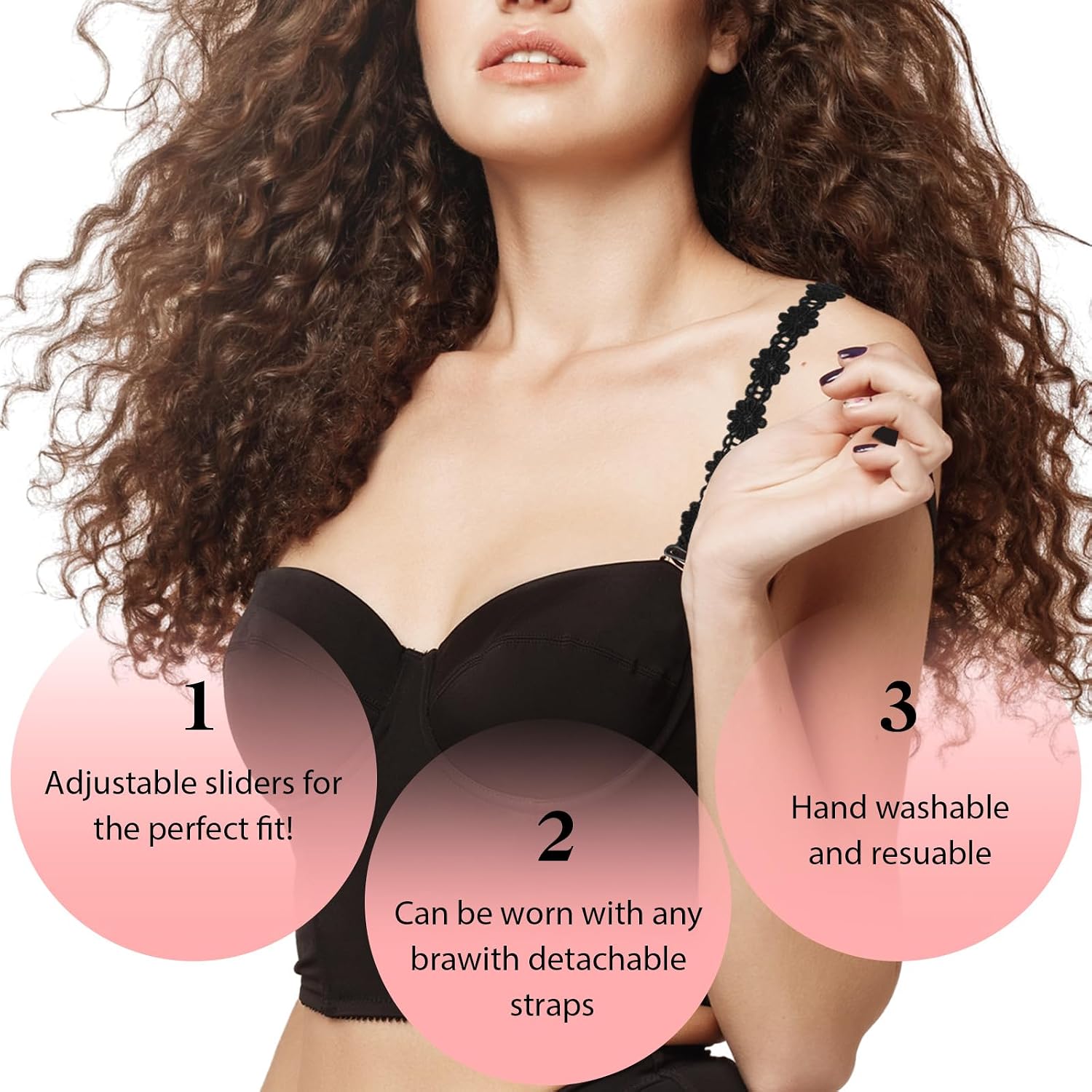 HJZHII Lace Flower Bra Straps — image 3