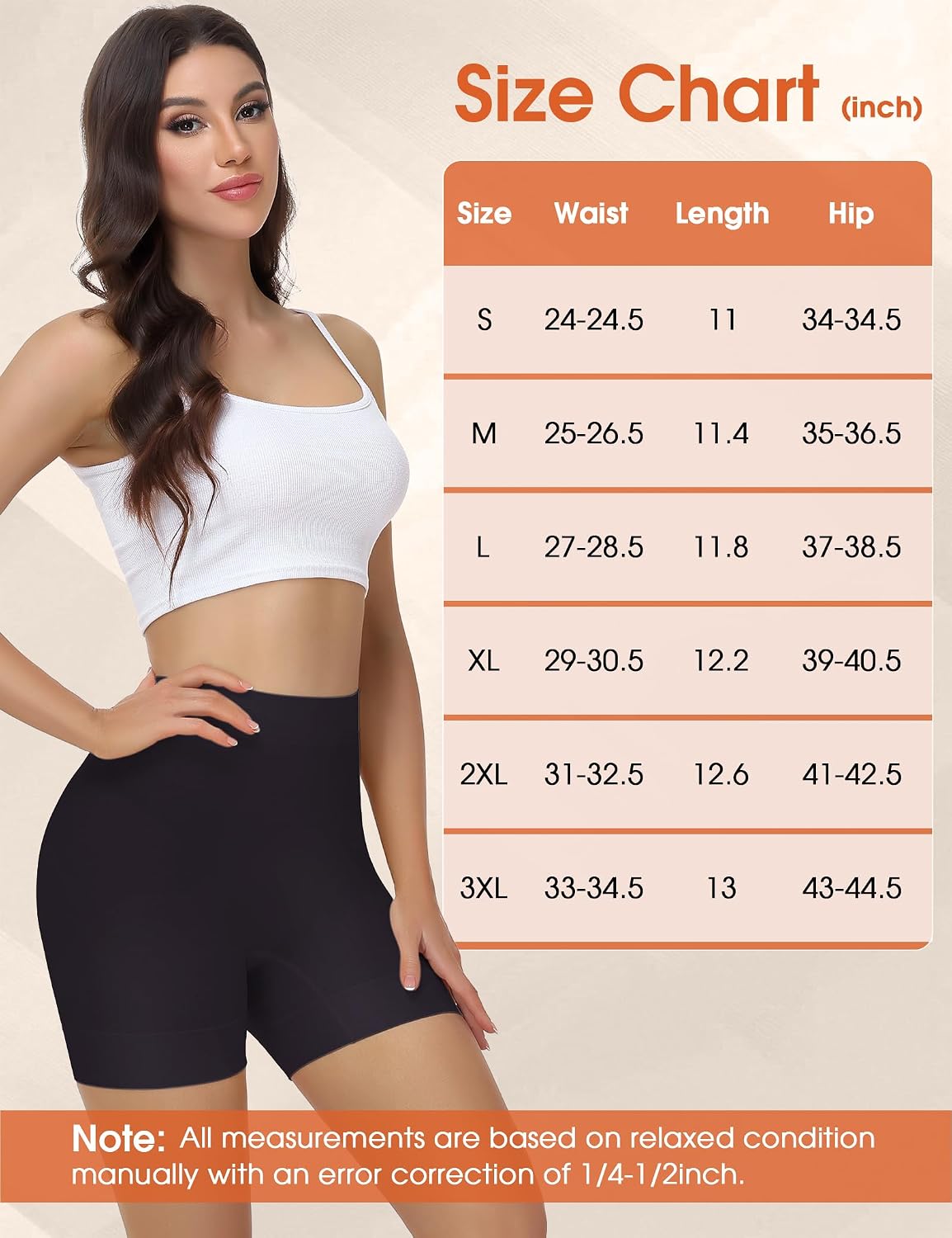 Niceuare 3-Pack Seamless Anti-Chafing Slip Shorts — image 6