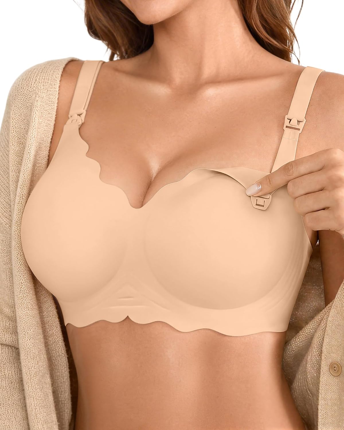 DEANGELMON Maternity Nursing Bra Seamless Wireless