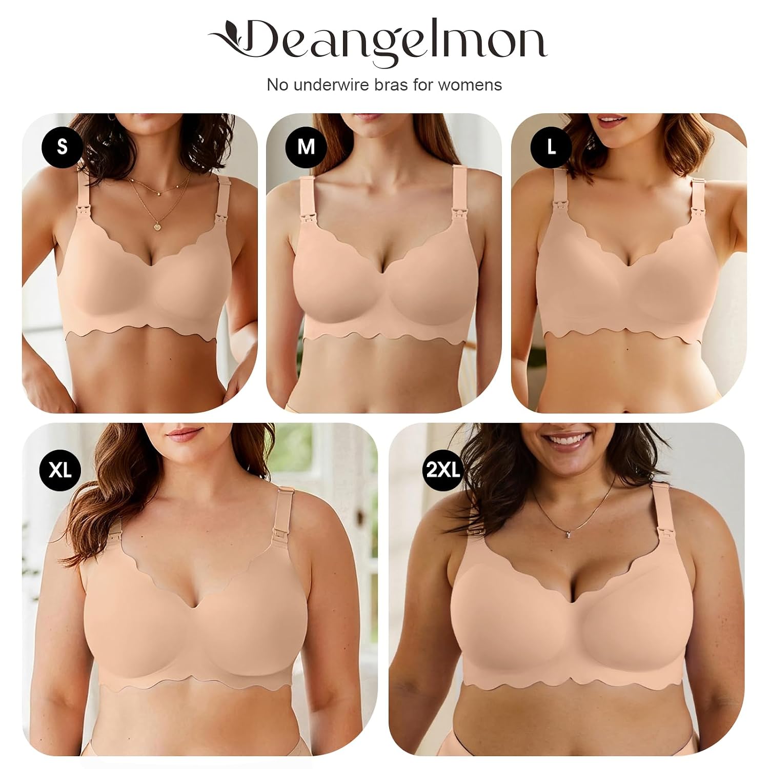 DEANGELMON Maternity Nursing Bra Seamless Wireless — image 6