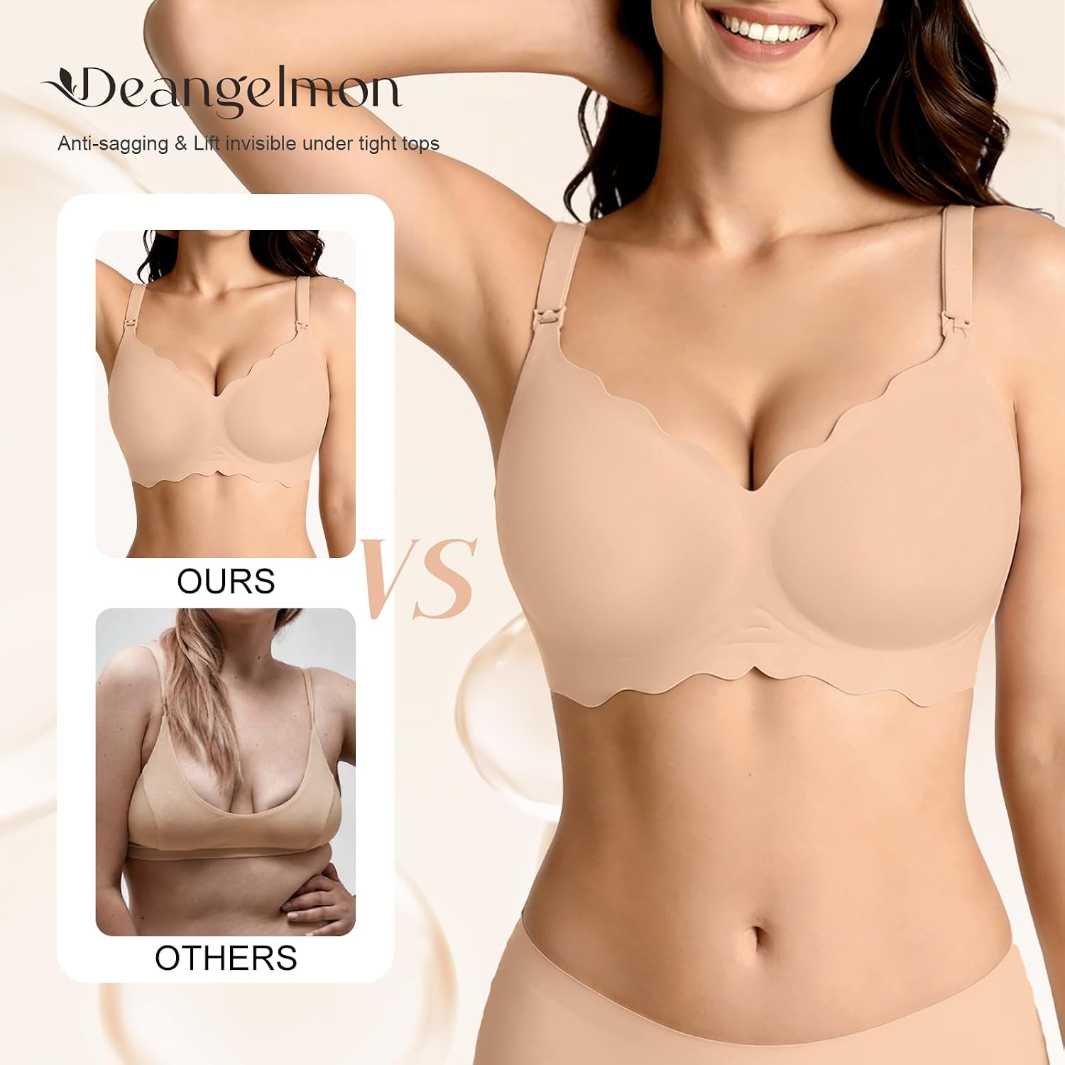DEANGELMON Maternity Nursing Bra Seamless Wireless — image 7