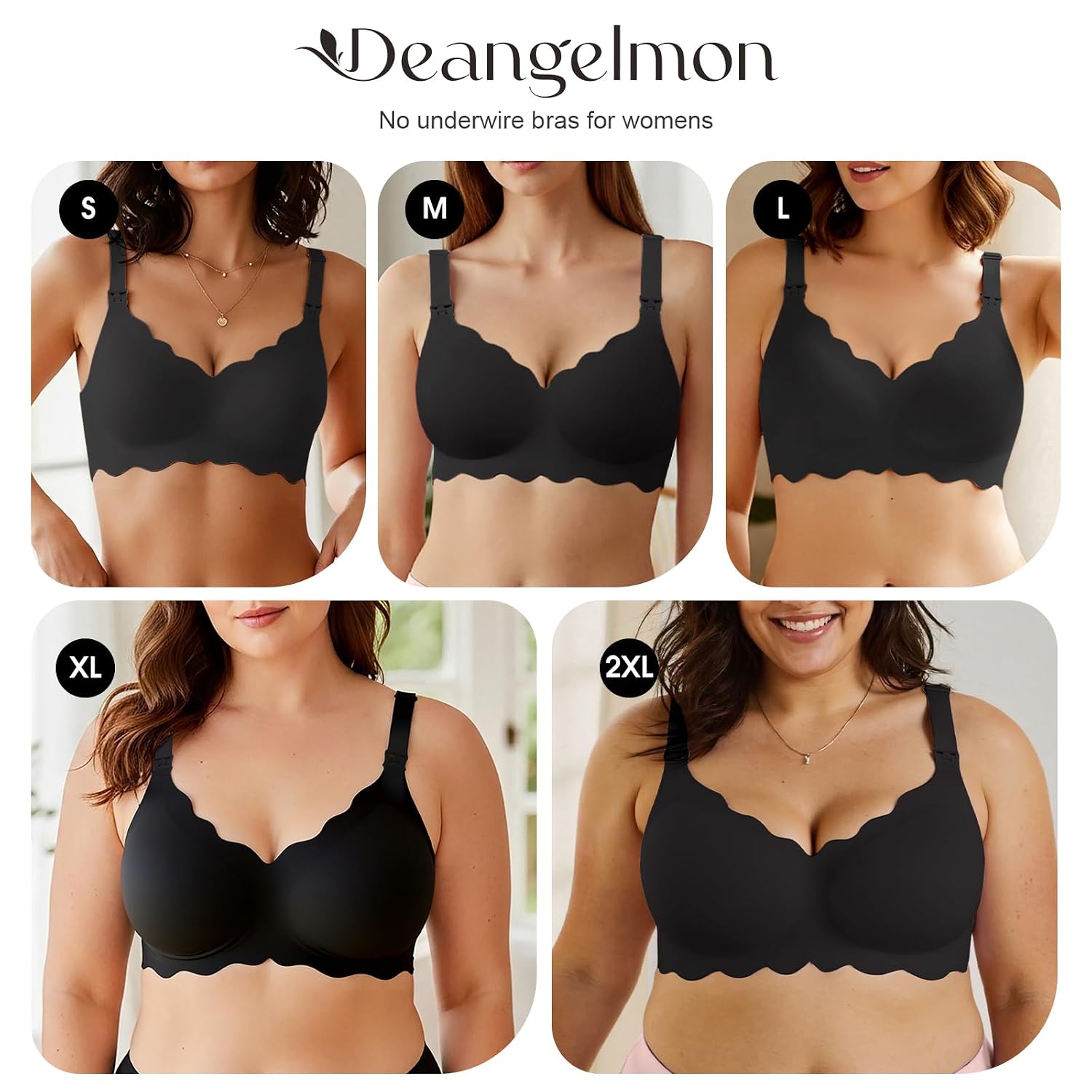 DEANGELMON Seamless Maternity Nursing Bra with Support — image 6