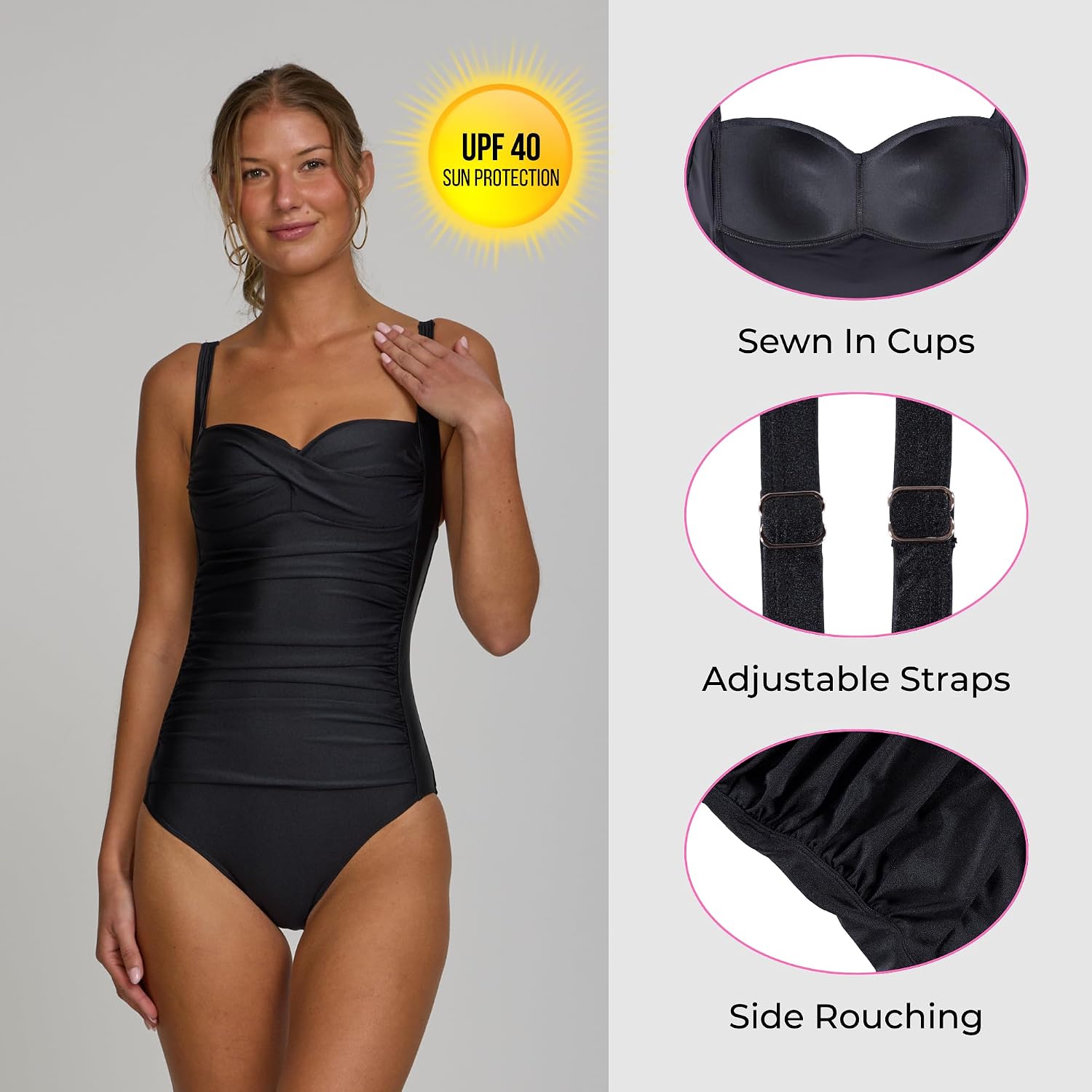 Betsey Johnson One Piece Swimsuit with Built-in Bra — image 5