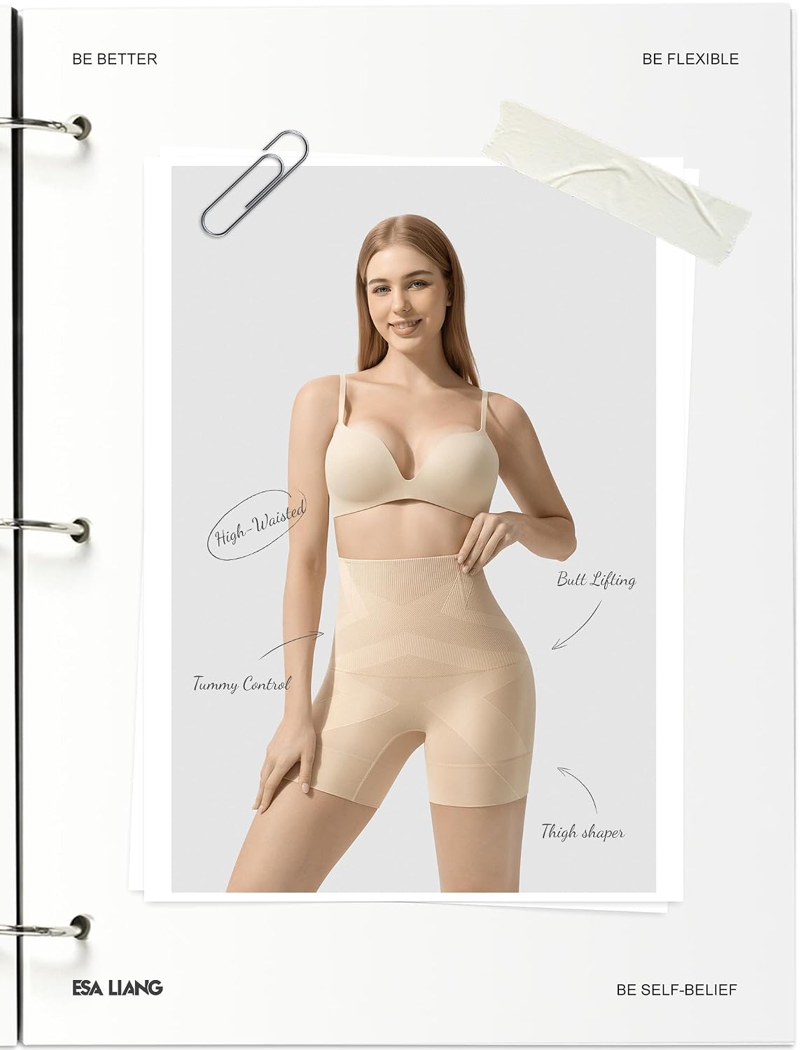 Esa Liang High Waisted Shapewear Shorts — image 2