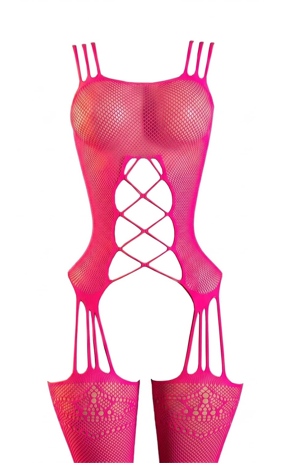 WMZRKY Women's Fishnet Bodystocking Crotchless Lingerie — image 3