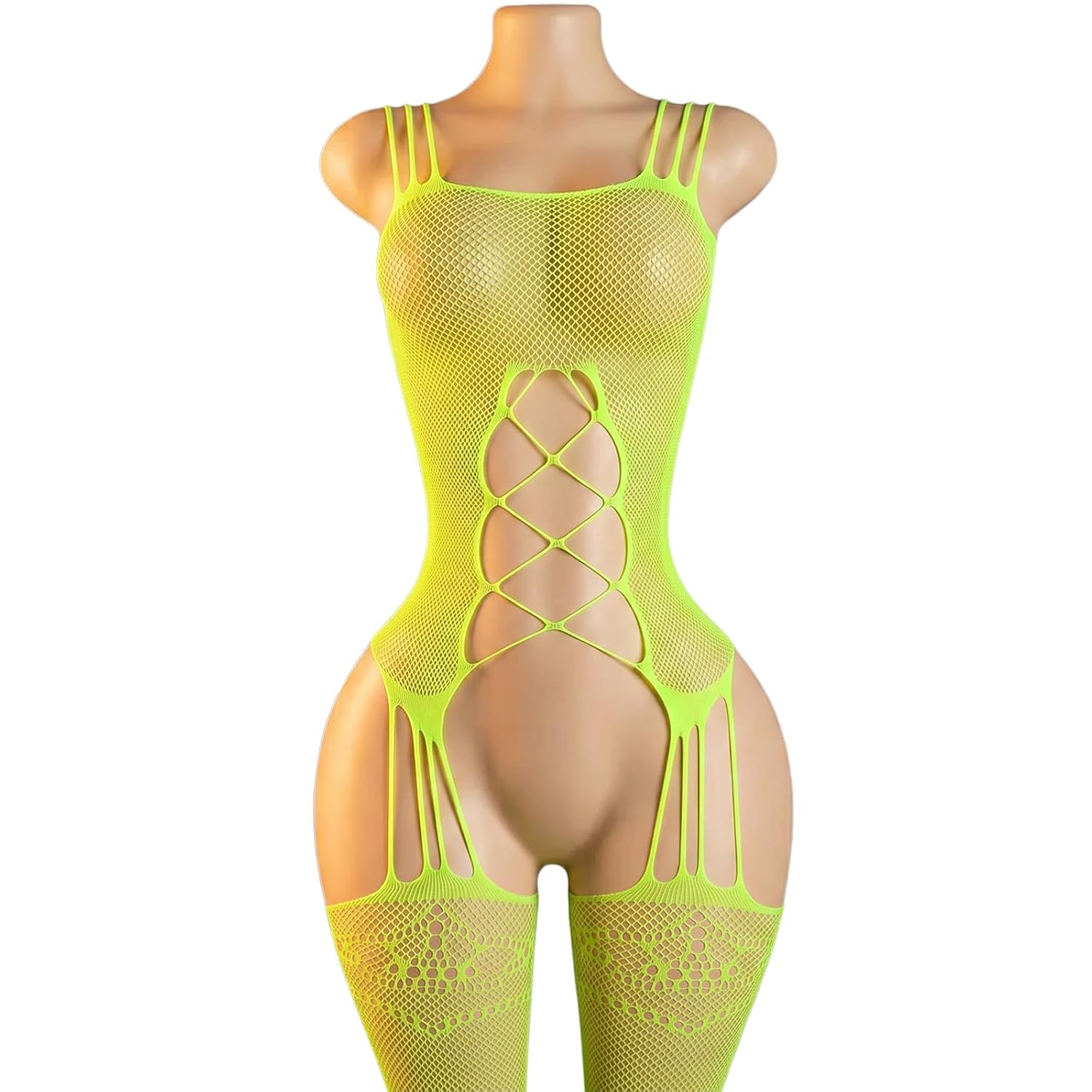 WMZRKY Women's Fishnet Bodystocking Crotchless Lingerie — image 5