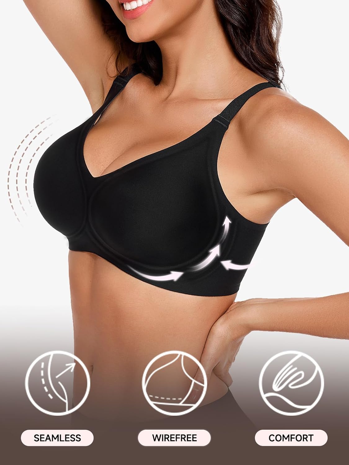 APLYRA Wireless Jelly Bra Push Up Seamless Bralette — image 4