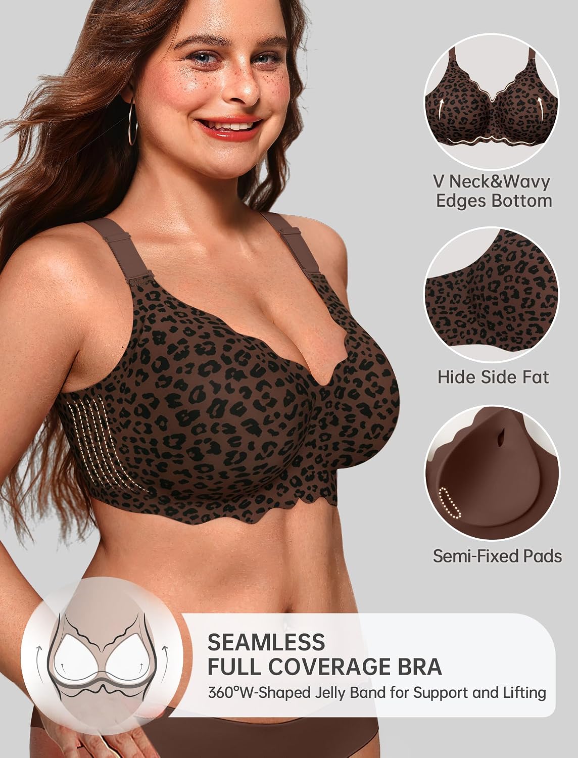 OEAK Seamless Push-Up Bra with Gel Inserts — image 2