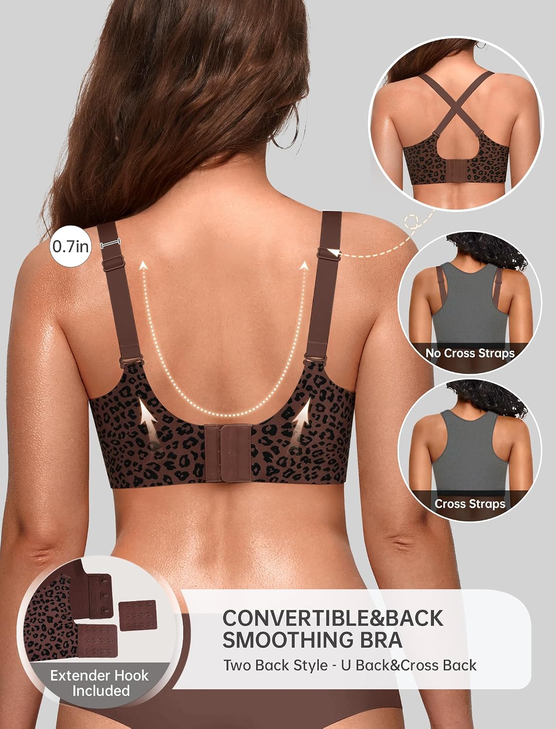 OEAK Seamless Push-Up Bra with Gel Inserts — image 3