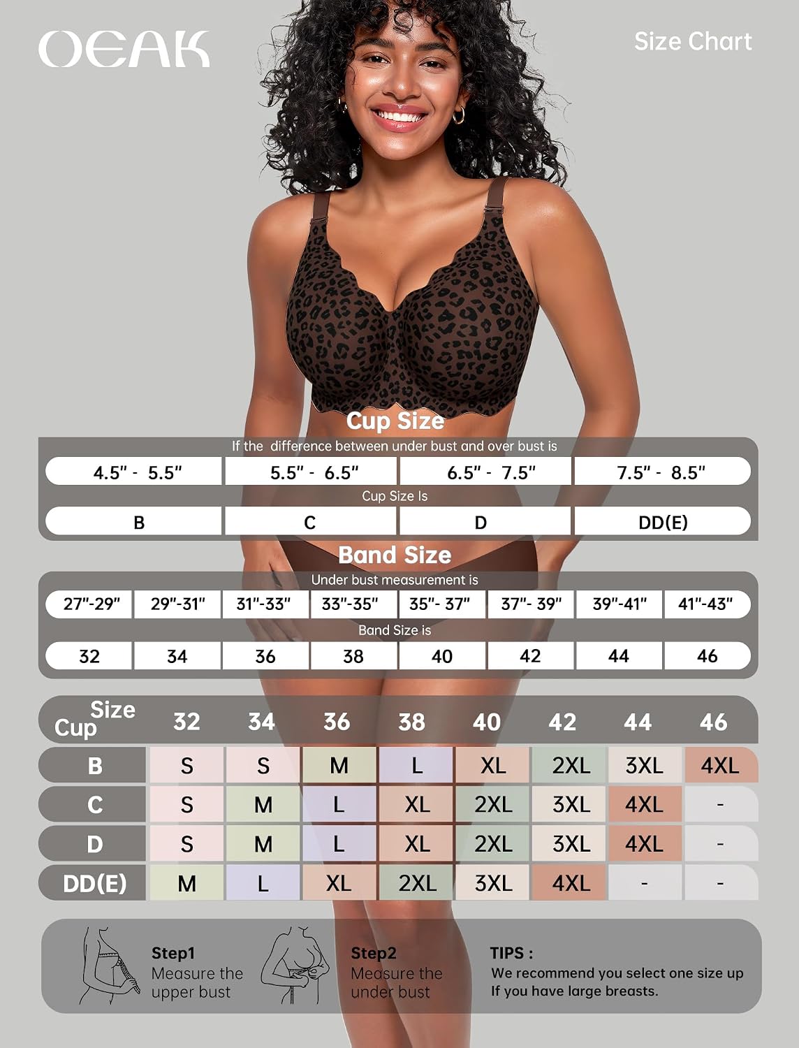 OEAK Seamless Push-Up Bra with Gel Inserts — image 6