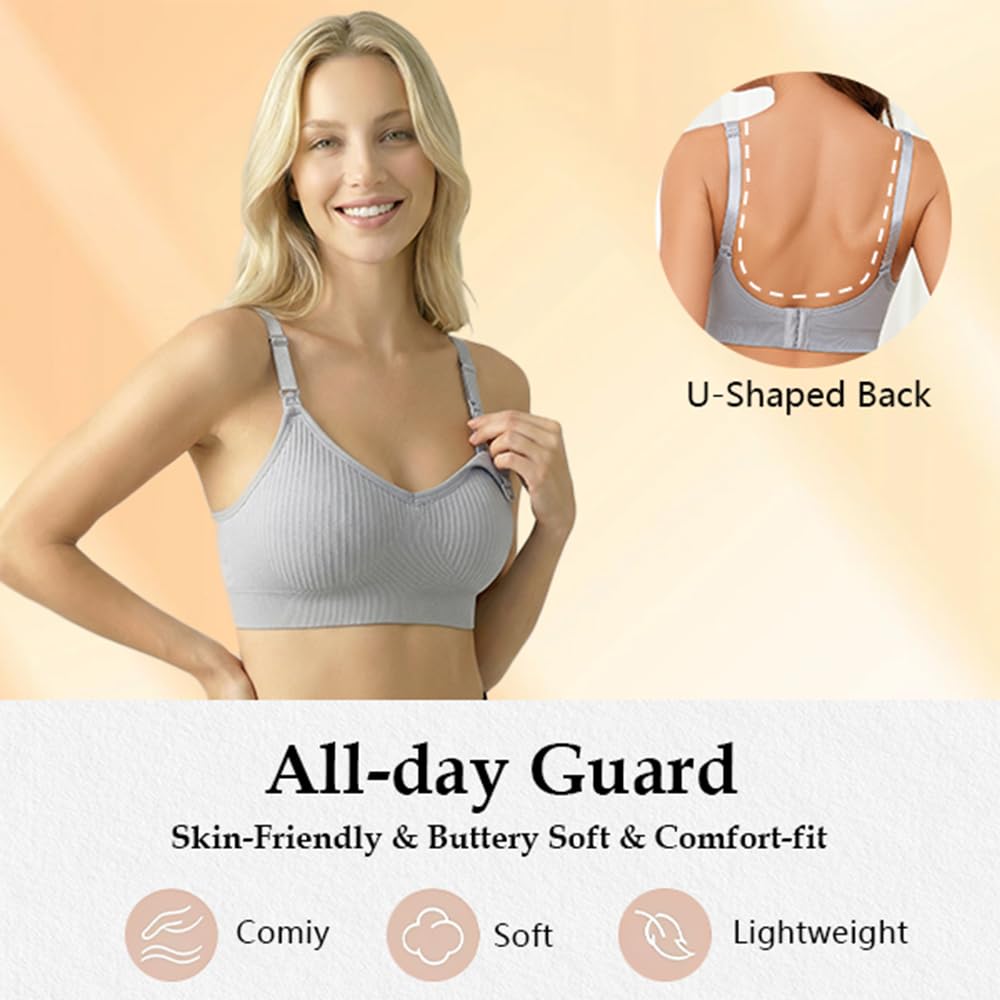 SOFINAIREA 7-Pack Seamless Wireless Nursing Bra — image 4