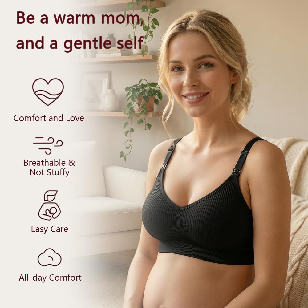 SOFINAIREA 7-Pack Seamless Wireless Nursing Bra — image 7