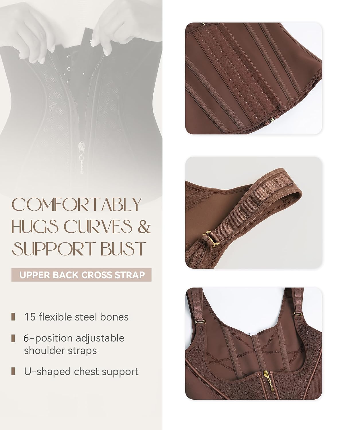 SHAPSHE Hourglass Waist Trainer Corset Vest — image 6