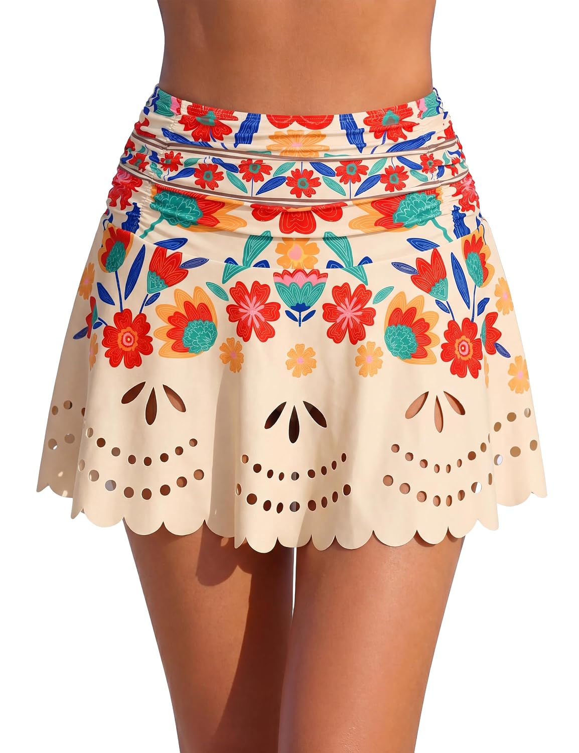 Blooming Jelly High Waisted Swim Skirt — image 10