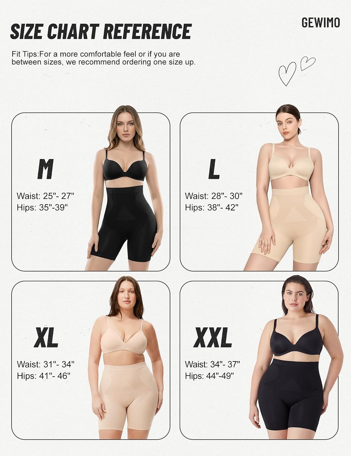 GEWIMO High Waist Tummy Control Shapewear Shorts — image 5