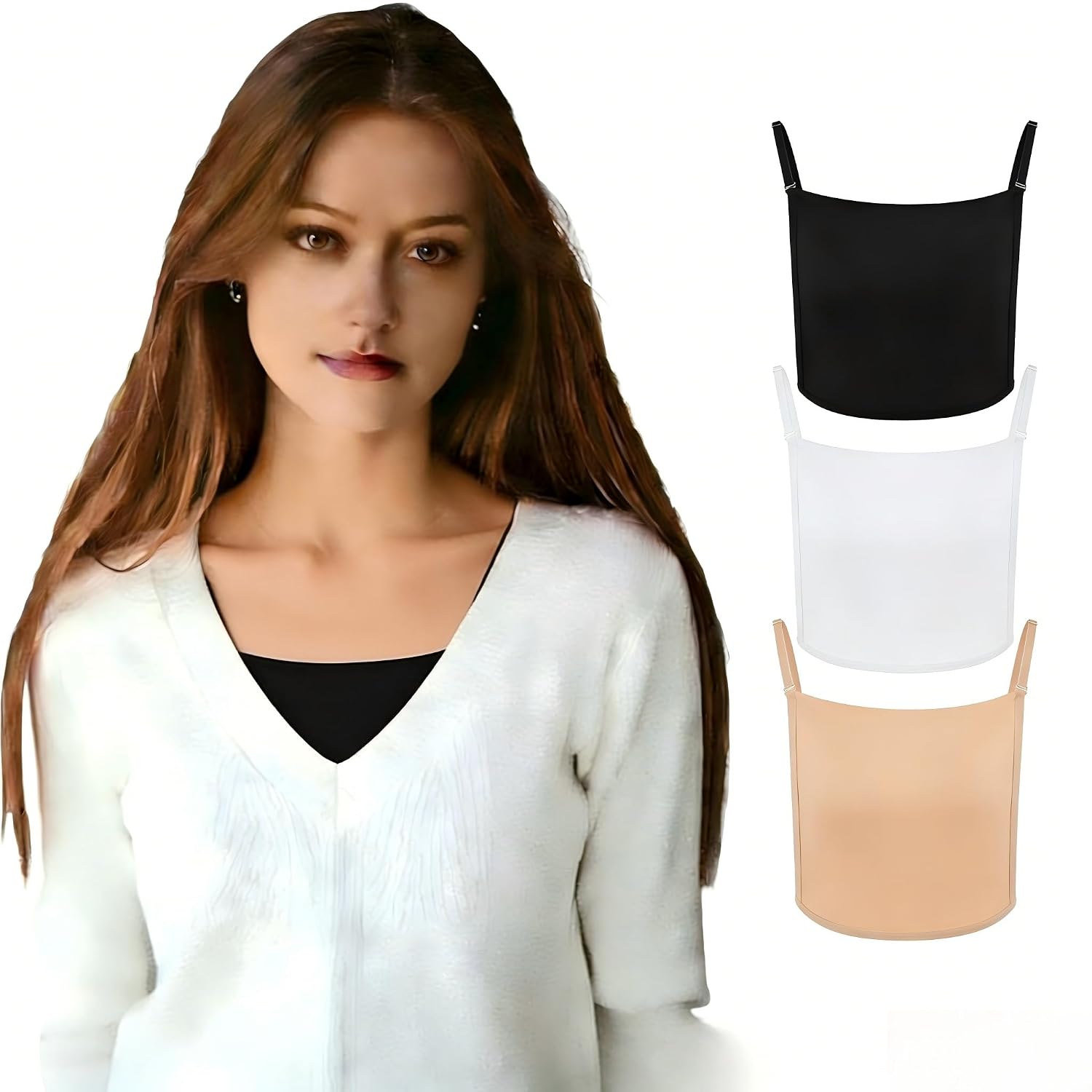Camicover Lace Modesty Panel for Low Necklines