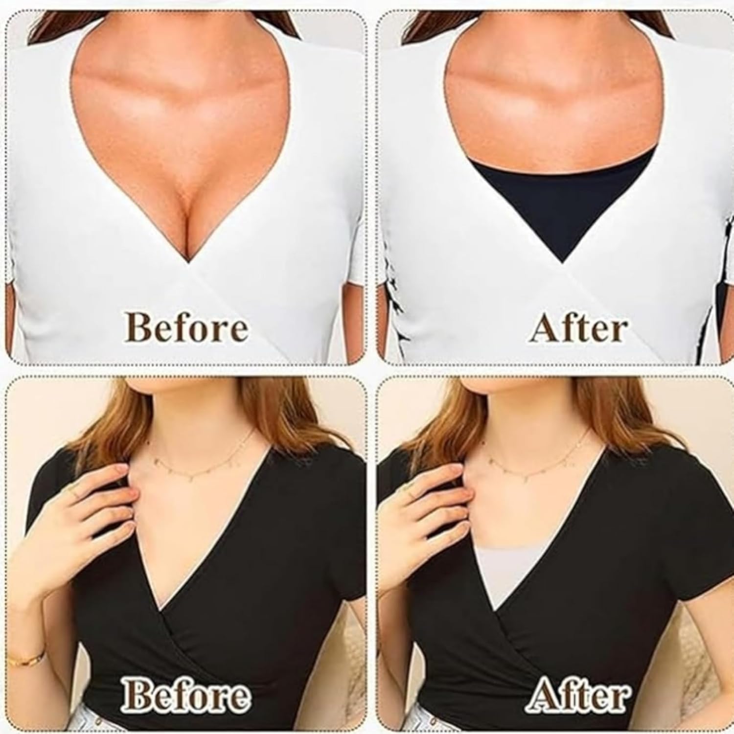 Camicover Lace Modesty Panel for Low Necklines — image 2
