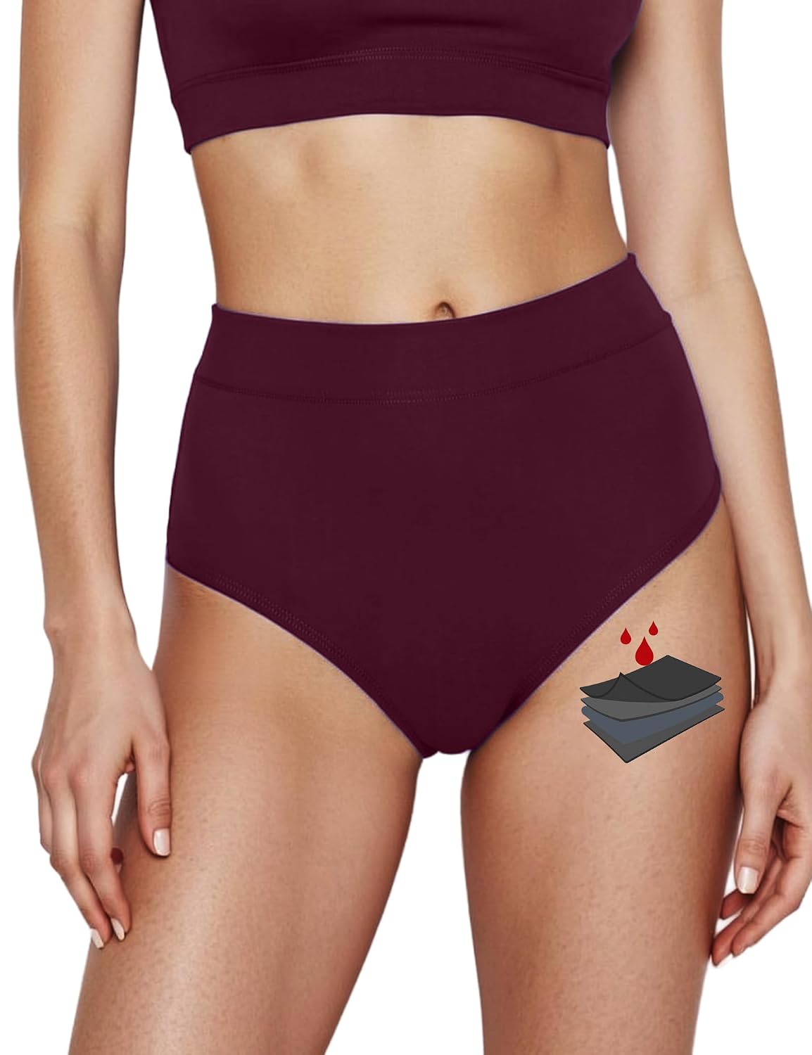 Yorvian High Waisted Period Swim Bottoms — image 8